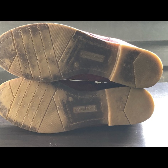 Joseph Seibel Red Cognac Leather Ankle Boots Booties Size 40/9.5 - Picture 10 of 10